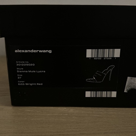 SOLD Alexander Wang Sienna Logo Lycra Mules - Picture 9 of 9